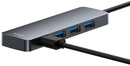 Hub Usb Baseus Ultrajoy Series 4-Port Hub Lite 15Cm Space Grey Usb-A To Usb3.0*4