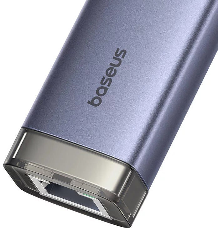 Hub Usb Baseus Ultrajoy Series 4-Port Hub Air Space Grey Usb-A&Type-C To Usb 3.0*3+Rj45*1+Type-C5V
