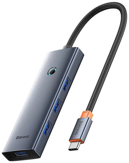 Hub Usb Baseus Ultrajoy Series 4-Port Hub Space Grey Usb-C To Usb 3.0*4+Usb-C 5V