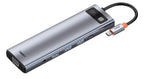 Hub Usb Baseus Metal Gleam Series 11-In-1 Multifunctional Type-C Hub Docking Station Space Gray Type