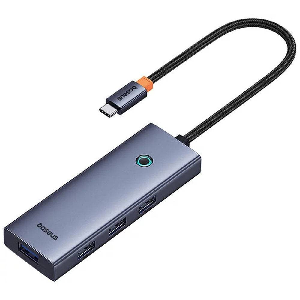 Baseus Hub USB-C UltraJoy Series 5-em-1 4x USB-A + PD 100W + 4K30Hz Space Grey