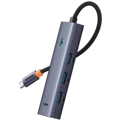 Baseus Hub USB-C UltraJoy Series 5-em-1 4x USB-A + PD 100W + 4K30Hz Space Grey