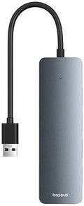 Hub USB Baseus 4 em 1 Hub UltraJoy Lite USB-A para USB 3.0 15cm (Cinza)