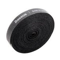 Velcro Baseus Colourful Circle Velcro Strap 3M Black