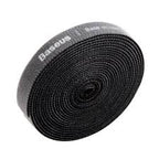 Velcro Baseus Colourful Circle Velcro Strap 3M Black