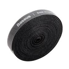 Velcro Baseus Colourful Circle Velcro Strap 3M Black