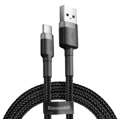Cabo Baseus Cafule Tipo-C - Usb 2M Cinza/Preto