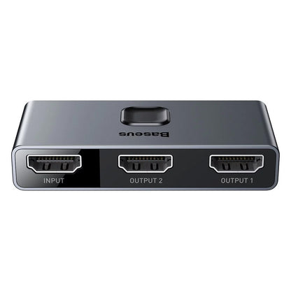Splitter/Switch HDMI Baseus Matrix Two-Way 2x1/1x2 4K Cinza