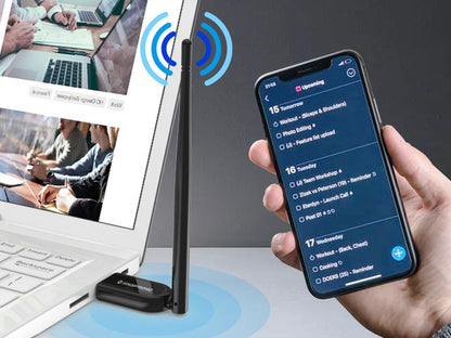 Conceptronic Abby Adaptador Longo alcance Bluetooth 5.1 USB c/ Antena Externa
