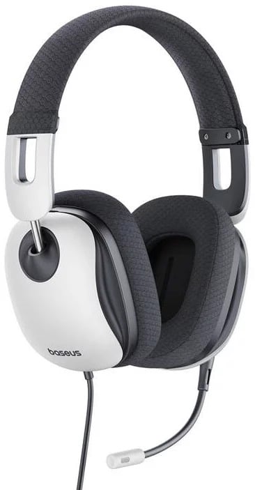 Auscultadores Os-Baseus Goplay 1 Max Gaming Wired Headphones Moon White