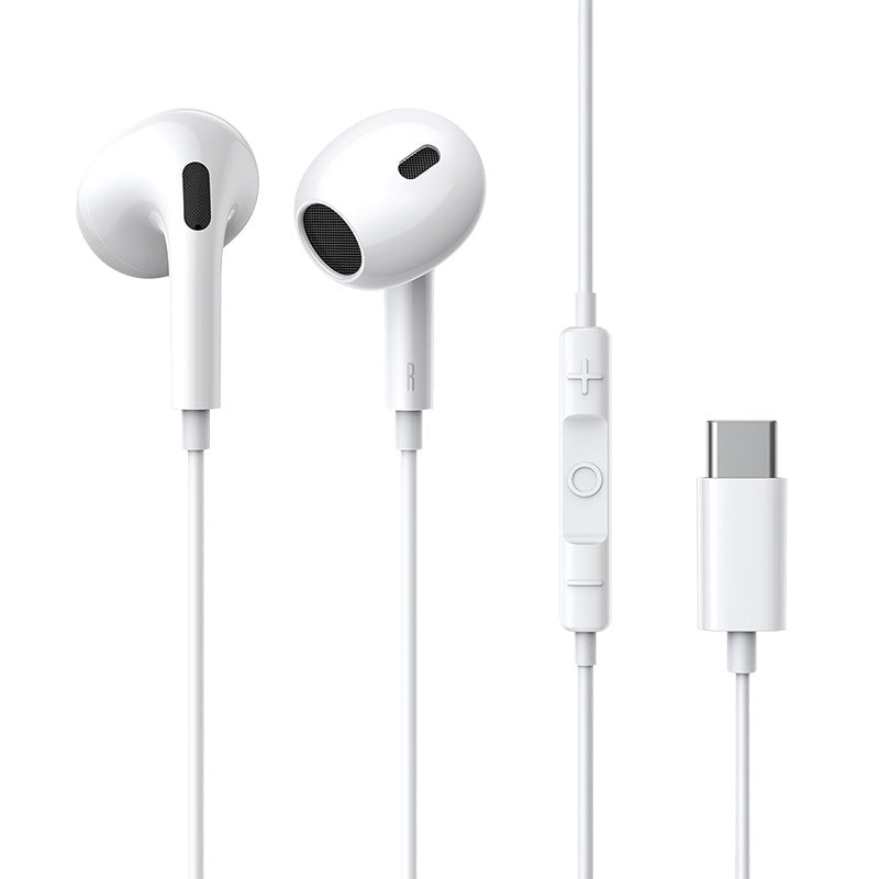 Baseus AUSCULTADORES ENCOK CZ17 SEMI-IN-EAR WIRED EARPHONES MOON WHITE