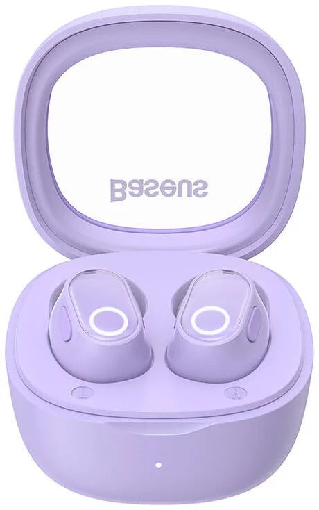 Auriculares Baseus s/fios Bowie WM02 TWS, Bluetooth 5.0 (Roxo)