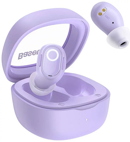 Auriculares Baseus s/fios Bowie WM02 TWS, Bluetooth 5.0 (Roxo)