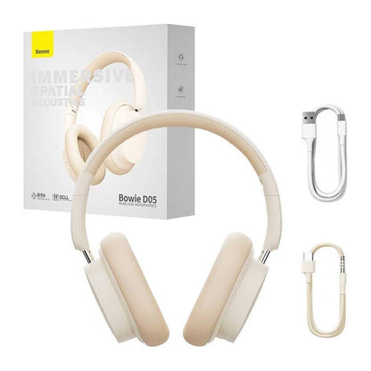 Baseus Headphones Bowie D05 Bluetooth Creamy-white