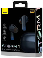 Baseus Auriculares Wireless Storm 1 Preto