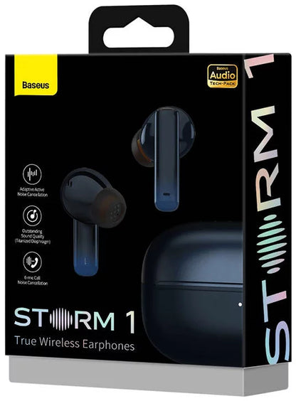 Baseus Auriculares Wireless Storm 1 Preto