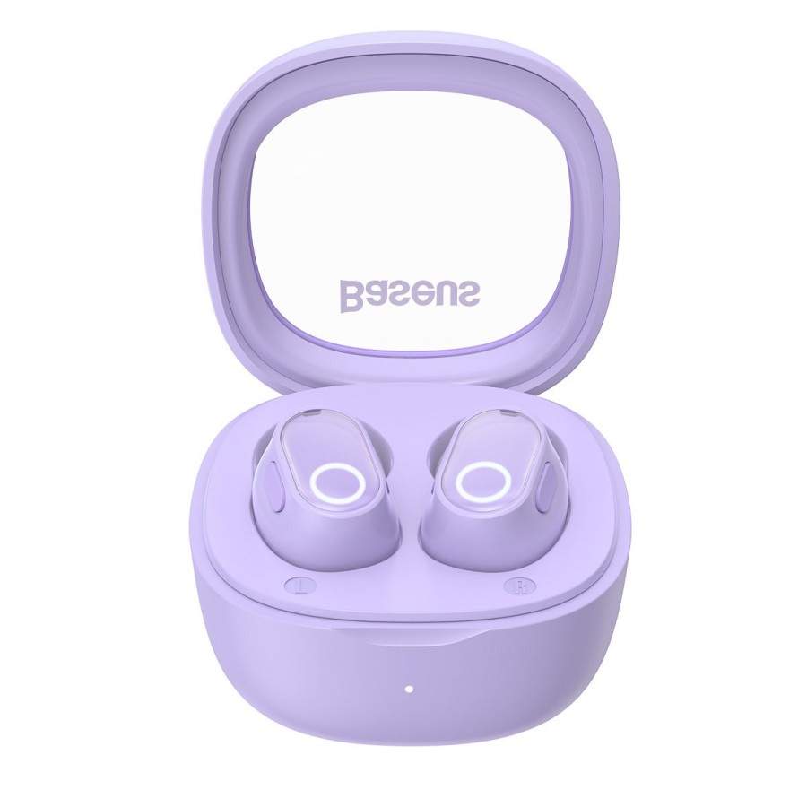 Baseus Auriculares Wireless Bowie WM02 TWS, Bluetooth 5.0 Violeta