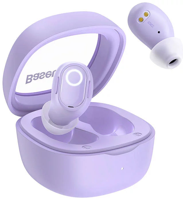 Baseus Auriculares Wireless Bowie WM02 TWS, Bluetooth 5.0 Violeta