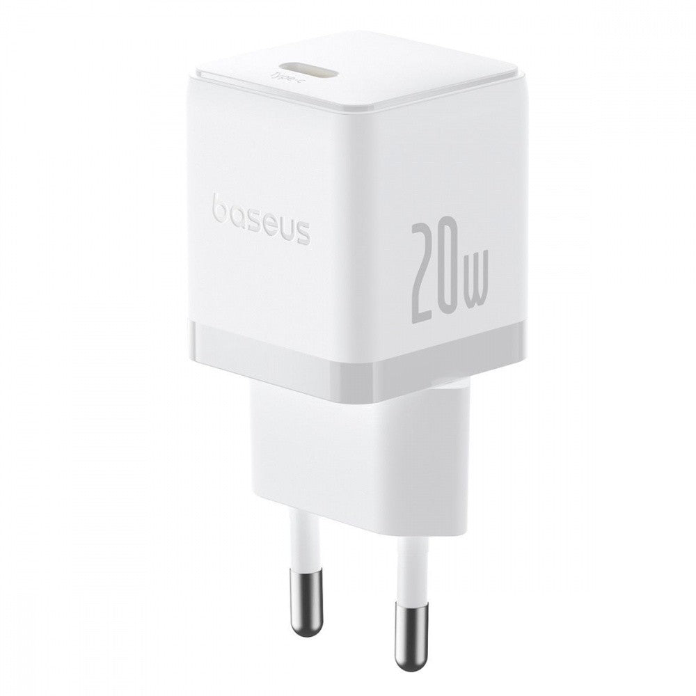 Carregador Palm Fast Charger 1C 20W Eu Moon White (With BASEUS Mini White Cable Usb-C To Usb