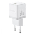Carregador Palm Fast Charger 1C 20W Eu Moon White (With BASEUS Mini White Cable Usb-C To Usb