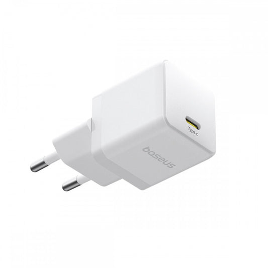 Carregador Palm Fast Charger 1C 20W Eu Moon White (With BASEUS Mini White Cable Usb-C To Usb