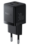 Baseus Carregador Palm Fast Charger C+U 30W Eu Cluster Black