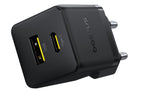 Baseus Carregador Palm Fast Charger C+U 30W Eu Cluster Black