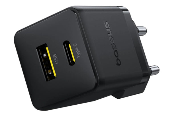 Baseus Carregador Palm Fast Charger C+U 30W Eu Cluster Black