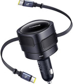 Carregador Baseus Enjoyment Max Car Charger C+C Cables 60W Cosmic Black
