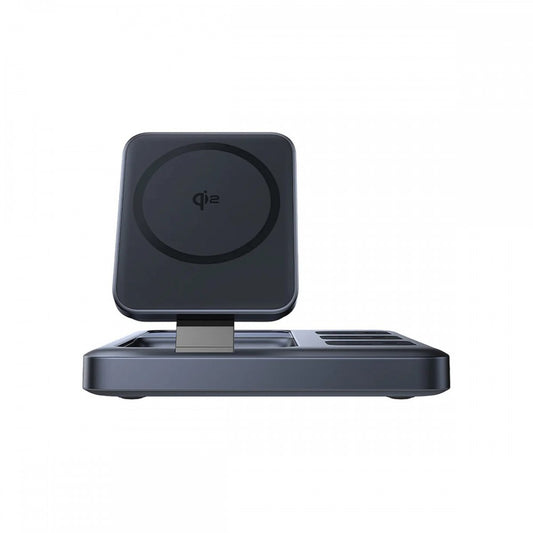 Carregador Os-Baseus Nomos Charging Station Qi2 3Ac+1U+3C+ Magnetic Wireless 67W 1.5M Us Cosmic Black