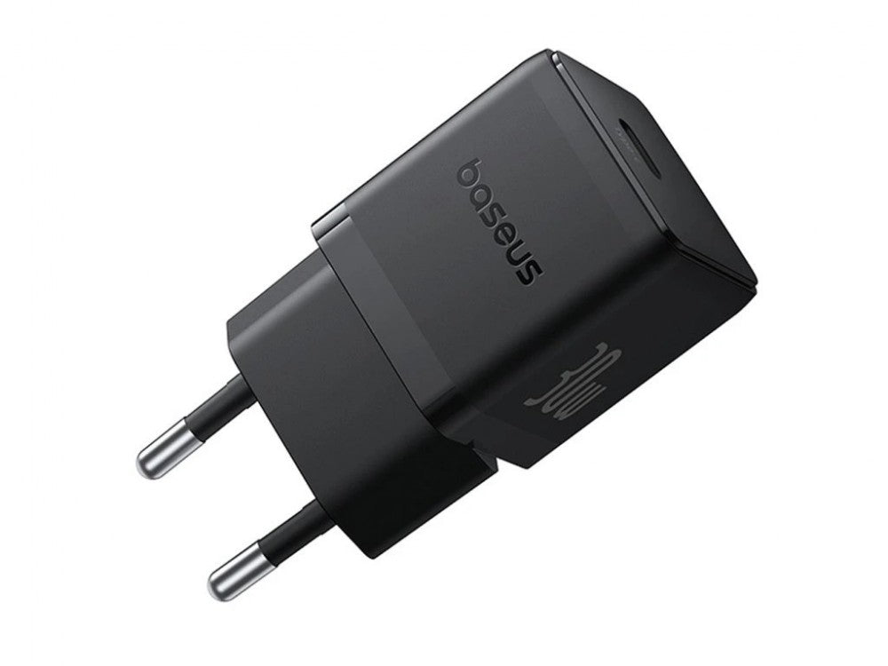 Carregador Palm Fast Charger 1C 30W Eu Cluster Black(With: BASEUS Mini White Cable Type-C