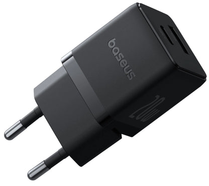 Baseus Carregador Palm Fast Charger C+U 20W Eu Cluster Black