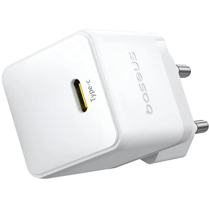 Baseus Carregador Palm Fast Charger 1C 20W Eu Moon White