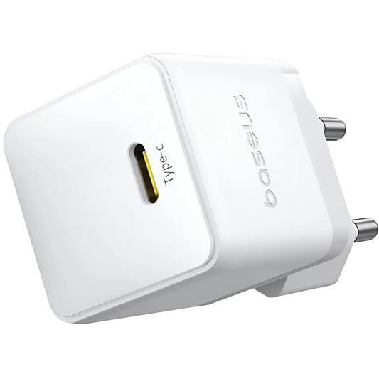 Baseus Carregador Palm Fast Charger 1C 20W Eu Moon White