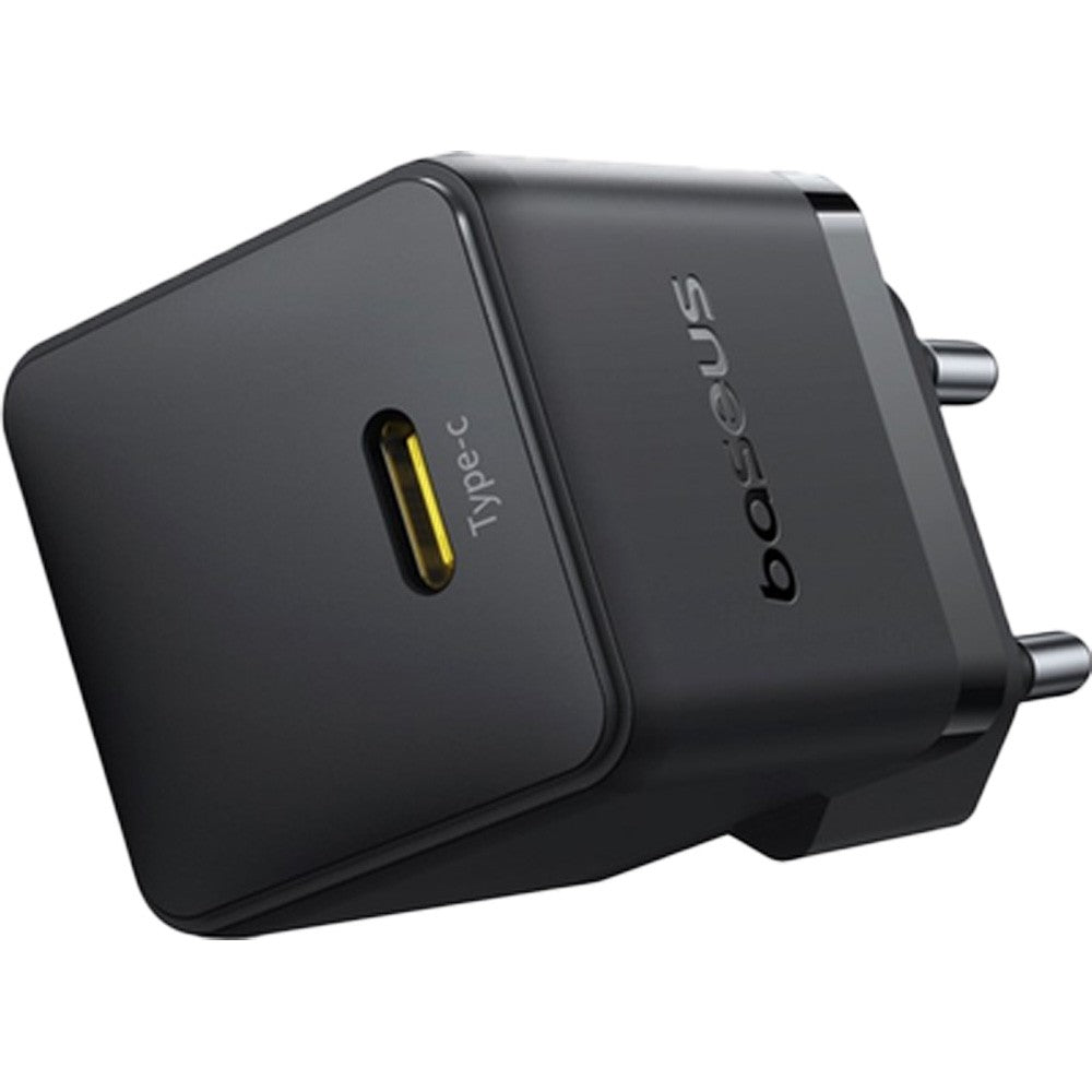 Carregador Palm Fast Charger 1C 20W Eu Cluster Black (With BASEUS Mini White Cable Usb-C To