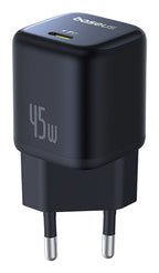 Baseus CARREGADOR PICOGO GAN 1C 45W EU COSMIC BLACK
