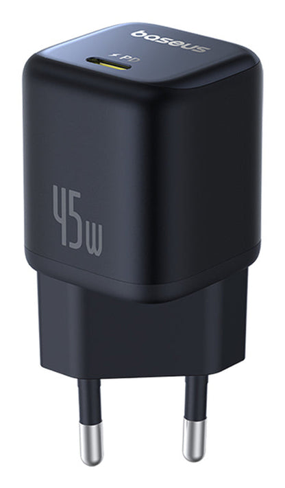 Baseus CARREGADOR PICOGO GAN 1C 45W EU COSMIC BLACK