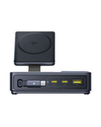 Carregador baseus nomos 5-in-1 140w 3c+u qi2 black