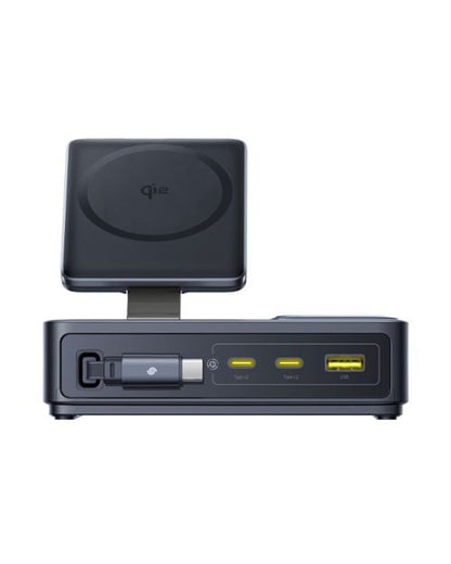 Carregador baseus nomos 5-in-1 140w 3c+u qi2 black