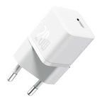 Carregador Baseus Gan5 Fast Charger(MINI) 1C 20W EU Moon White