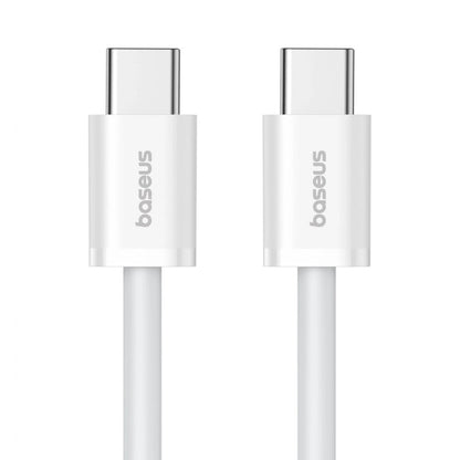 Baseus SUPERIOR SERIES 2 FAST CHARGING DATA CABLE TYPE-C TO TYPE-C 30W 1M MOON WHITE