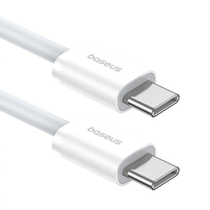 Baseus SUPERIOR SERIES 2 FAST CHARGING DATA CABLE TYPE-C TO TYPE-C 30W 1M MOON WHITE