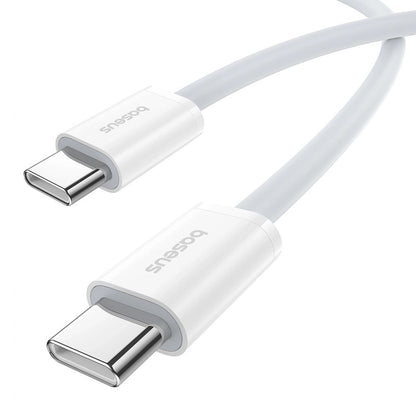 Cabo Dados Baseus Superior Series 2 Type-C to Type-C 30W 2m Moon White
