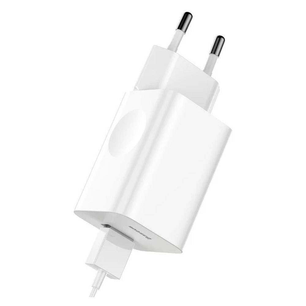 Baseus Carregador Charging Quick Usb-A 24W Branco