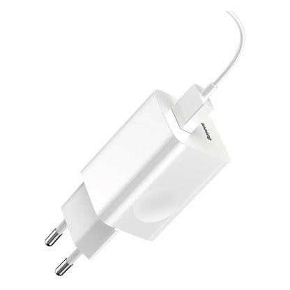 Baseus Carregador Charging Quick Usb-A 24W Branco