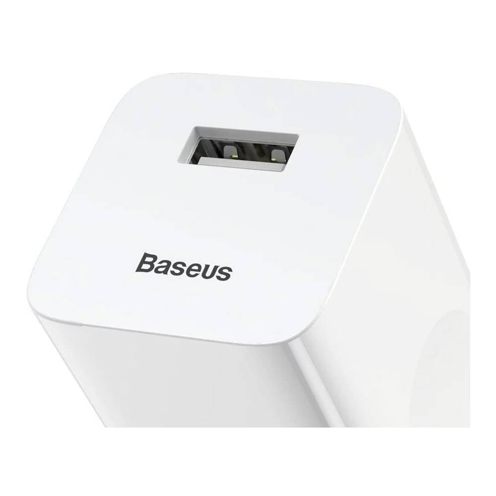 Baseus Carregador Charging Quick Usb-A 24W Branco