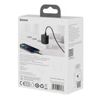 Baseus Carregador Rápido Compacto U+C 20W Eu Preto