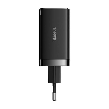 Baseus Carregador Rápido Gan5 Pro 2C+U 65W Eu Preto
