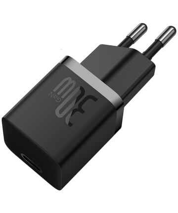Baseus Carregador Rápido compacto Gan5 30W Usb-C Preto