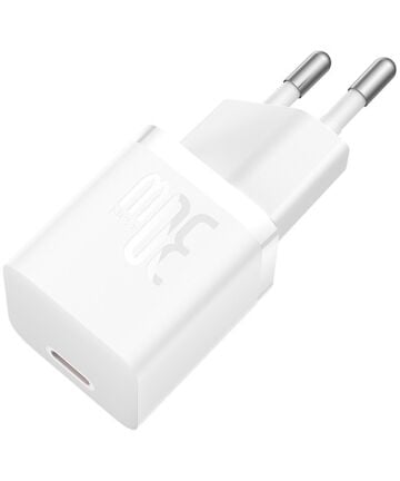 Baseus Carregador Rápido compacto Gan5 30W Usb-C Branco